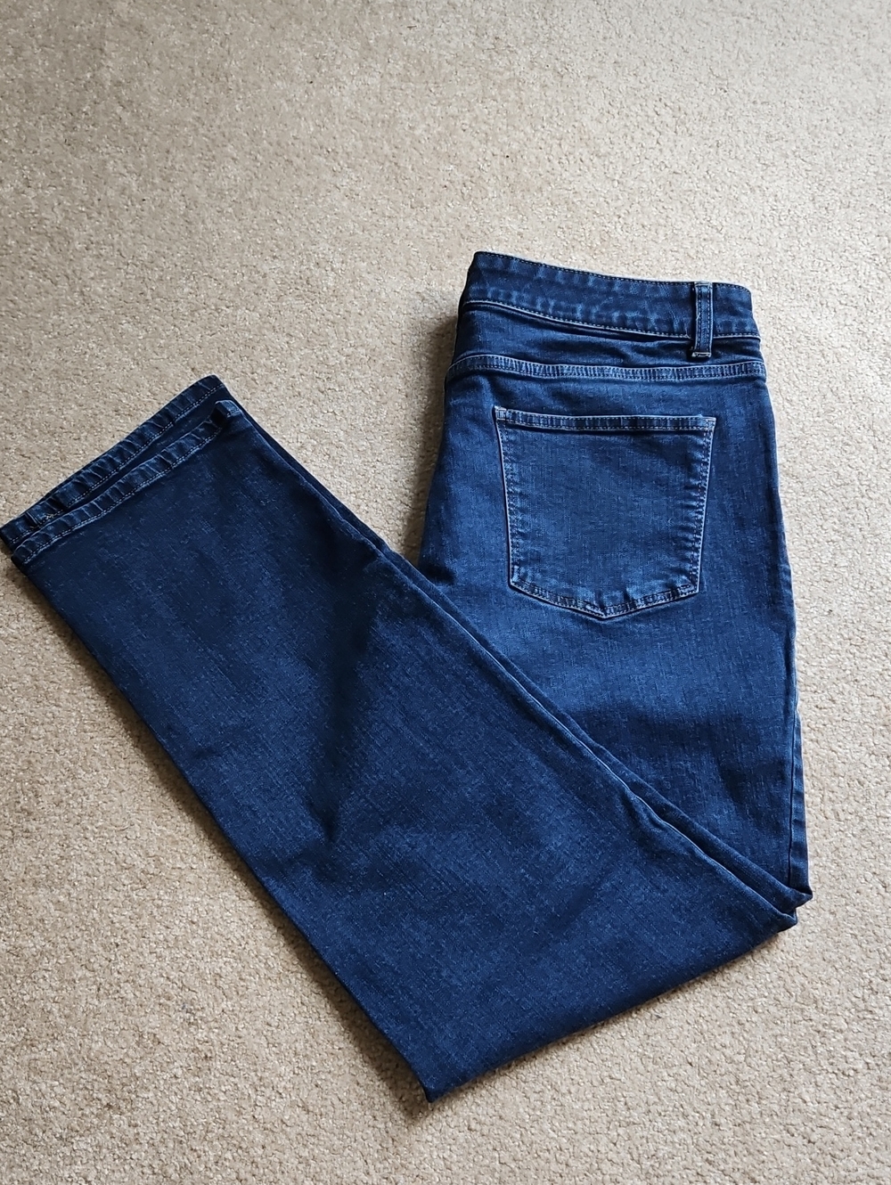 Talbots Womens  5 Pocket Straight Leg Jeans in Dark Wash